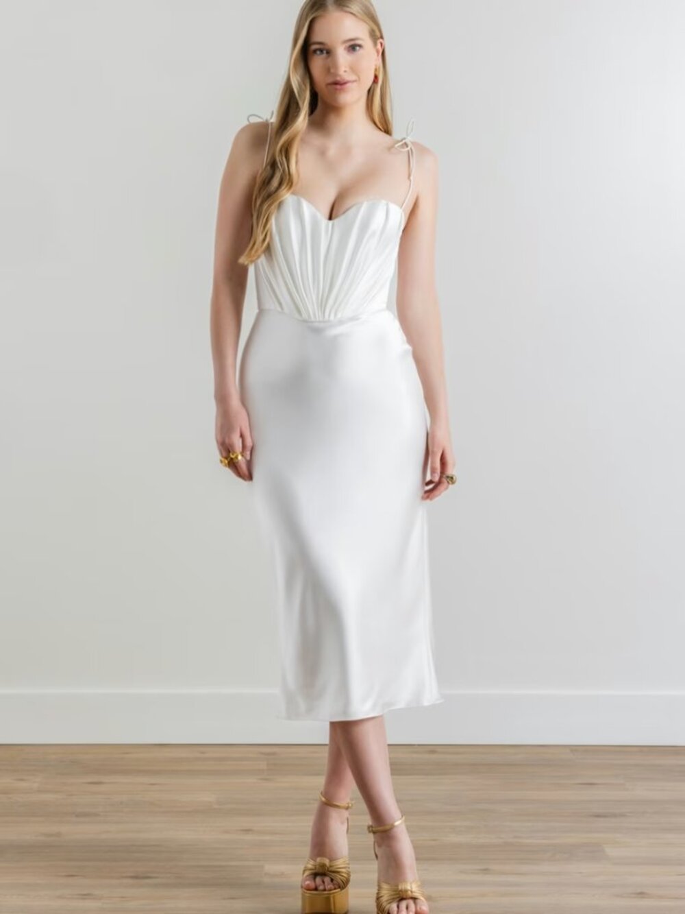 NWT By Watters Garnita dress, ivory, size 0